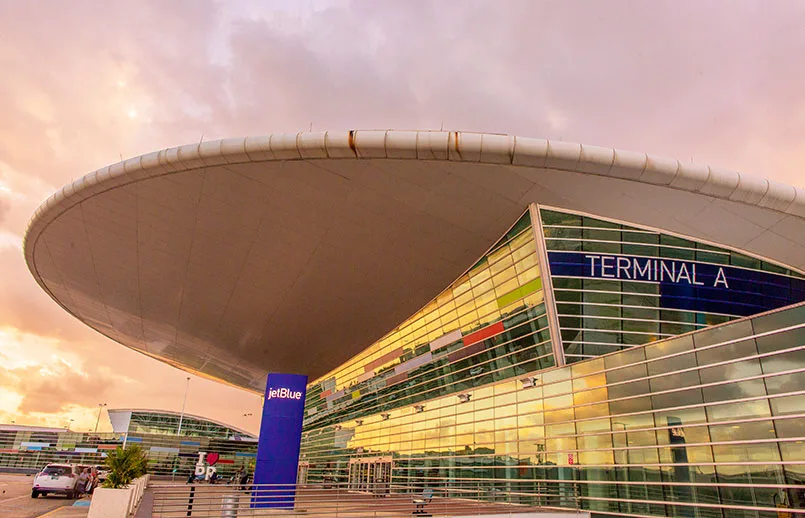 Terminal A del Aeropuerto Internacional Luis Muñoz Marín de San Juan, Puerto Rico.
