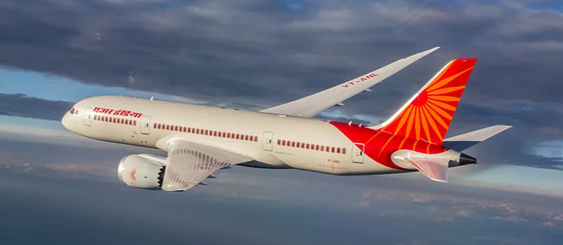 Boeing 787-8 de Air India en vuelo.