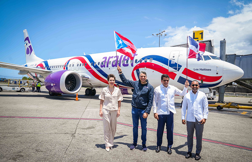 Vuelo inaugural de Arajet entre Santo Domingo y San Juan, Puerto Rico. Vuelo inaugural de Arajet entre Santo Domingo y San Juan, Puerto Rico.