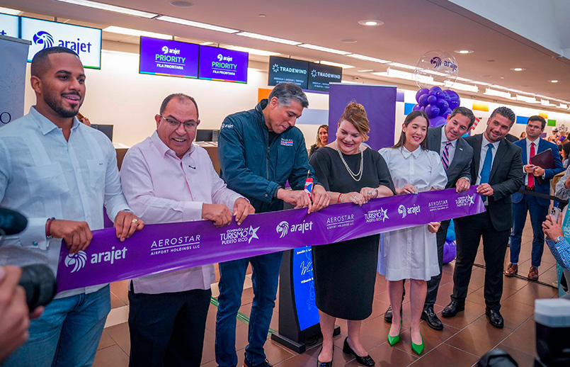 Inauguración de la ruta entre San Juan de Puerto Rico y Santo Domingo de Arajet. Inauguración de la ruta entre San Juan de Puerto Rico y Santo Domingo de Arajet.