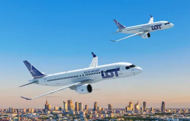 Prototipo de los Airbus A220-100 y A220-300 de LOT Polish.
