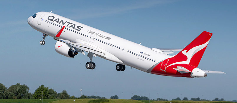Primer Airbus A321XLR de Qantas de matrícula VH-OGA.