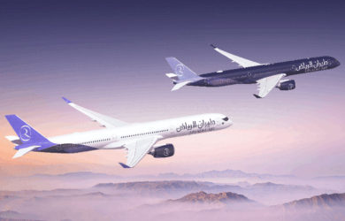 Prototipo de un Airbus A350-1000 de Riyadh Air.