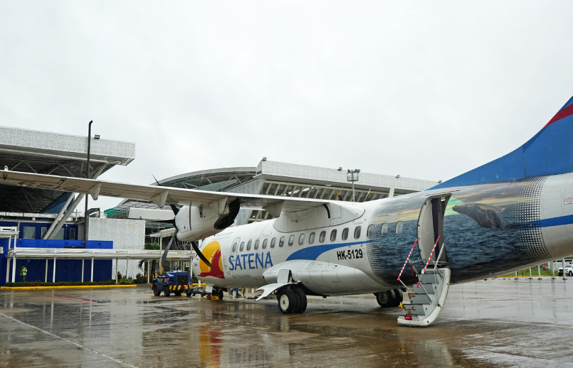 Vuelo inaugural de Satena entre Medellín y Yopal. Vuelo inaugural de Satena entre Medellín y Yopal.
