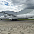 Llegada del nuevo ATR 72-600 de Clic Air a Bogotá.