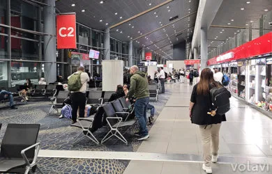 Terminal nacional del Aeropuerto Internacional El Dorado de Bogotá.