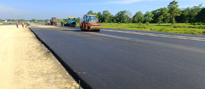 Obras en pista del Aeropuerto Golfo de Morrosquillo de Tolú.