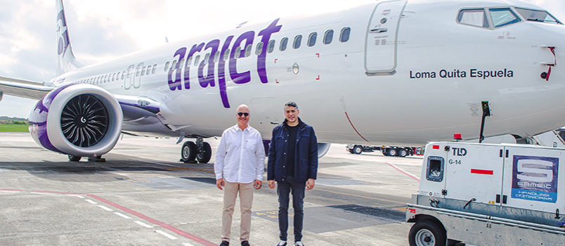 Entrega del nuevo Boeing 737 MAX 8 de Arajet "Loma Quita Espuela".