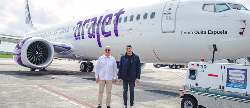 Entrega del nuevo Boeing 737 MAX 8 de Arajet "Loma Quita Espuela".