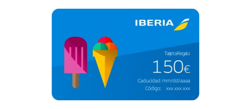 Nueva "Tarjeta Regalo" de Iberia para el verano.