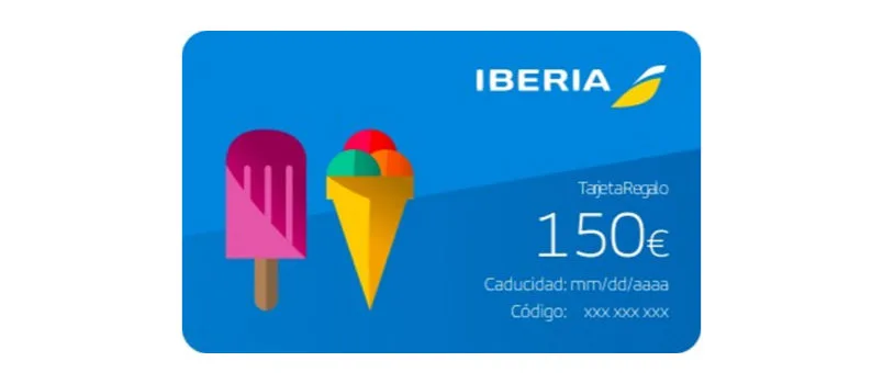 Nueva "Tarjeta Regalo" de Iberia para el verano.