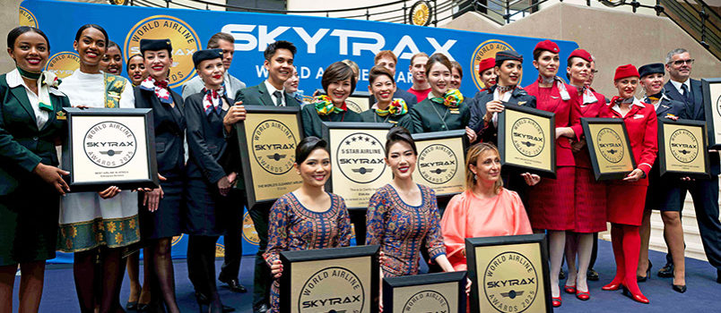 Entrega del premio como "Mejor Alianza de Aerolíneas del Mundo" a Star Alliance en los premios Skytrax 2025.