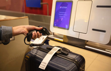 Autoservicio para el registro de equipaje de LATAM Airlines.