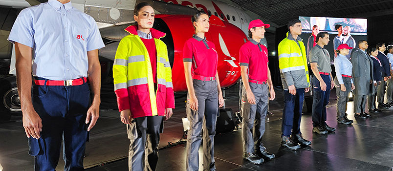 Nuevos uniformes de Avianca para el equipo de mantenimiento.