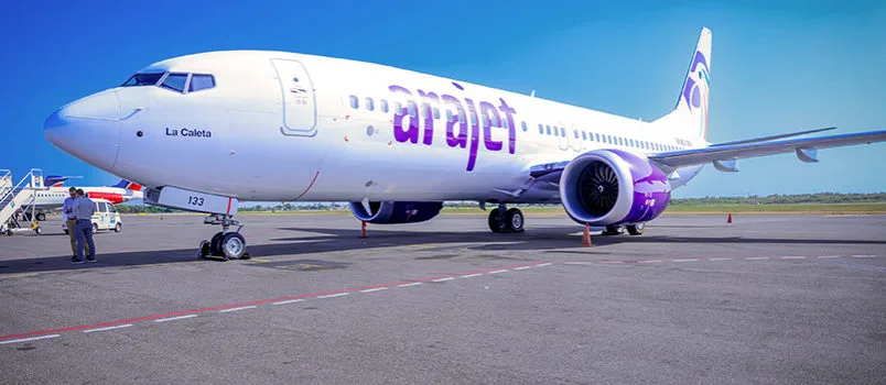 Boeing 737 MAX 8 de Arajet de matrícula HI1133 "La Caleta".