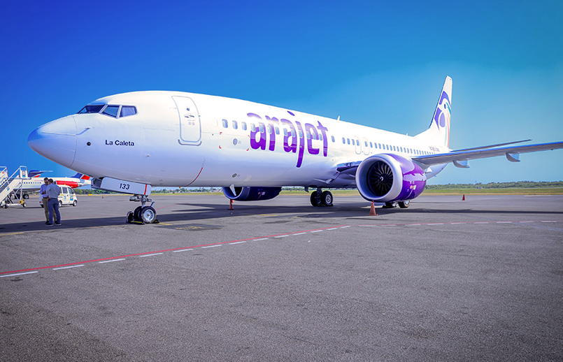 Boeing 737 MAX 8 de Arajet de matrícula HI1133 "La Caleta".