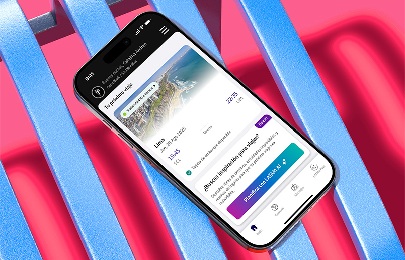 Agente virtual de LATAM Airlines que ayuda en la planificación de viajes con inteligencia artificial.