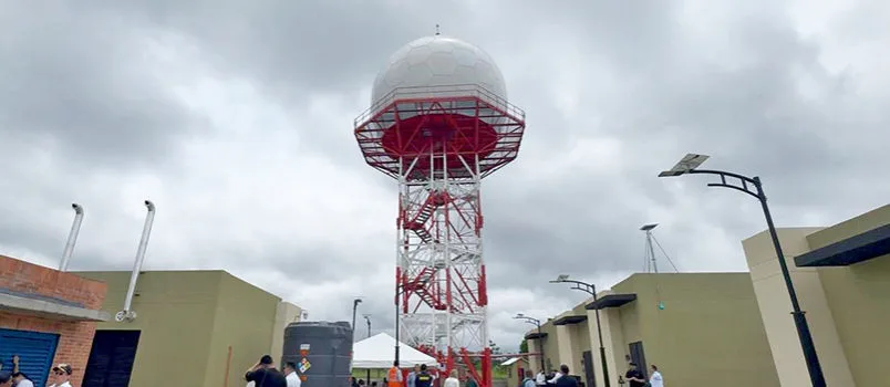 Nuevo radar 3D en el Aeropuerto Antonio Roldán Betancourt de Carepa, Antioquia.