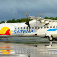 ATR 72-600 de Satena (HK-5399), en rodaje.