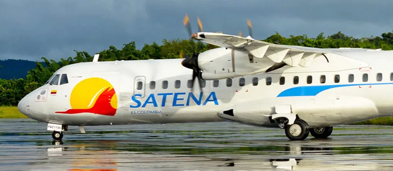 ATR 72-600 de Satena (HK-5399), en rodaje.