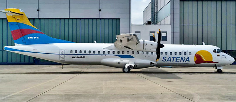 Nuevo ATR 72-600 (HK-5466) de Satena.