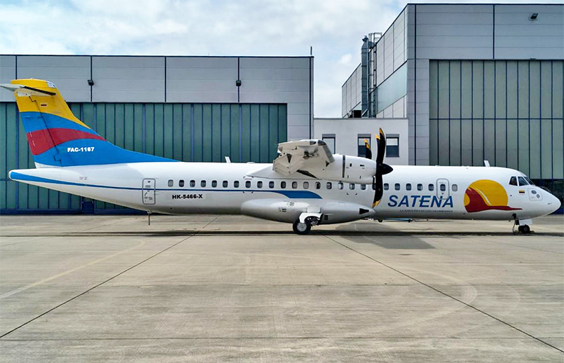 Nuevo ATR 72-600 (HK-5466) de Satena.