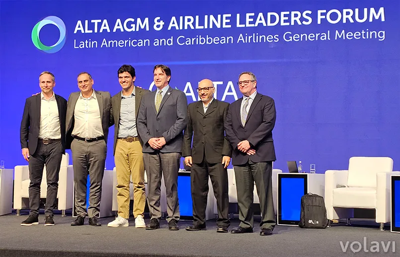 CEO's de las principales aerolíneas de carga de Latinoamérica en el ALTA Leaders Forum 2025.