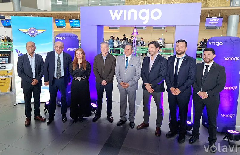 Autoridades celebran el inicio de la ruta entre Bogotá y Ciudad de Guatemala de Wingo.