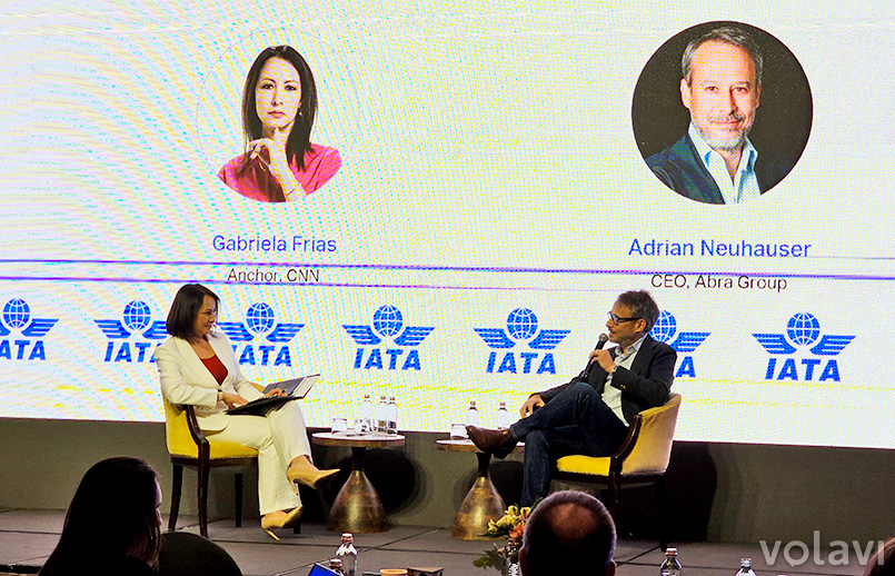 Adrián Neuhauser, CEO de Grupo Abra, en su entrevista en Wings of Change 2026 en Santiago de Chile.