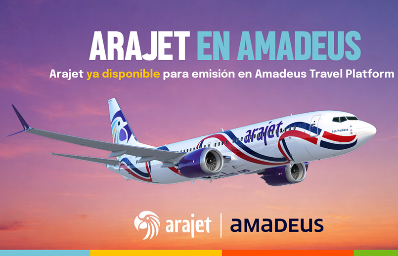Arajet anuncia su integración a la plataforma de Amadeus para ampliar su alcance.