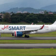 Airbus A320neo de JetSmart (matrícula CC-DIK), en el Aeropuerto Eldorado de Bogotá.