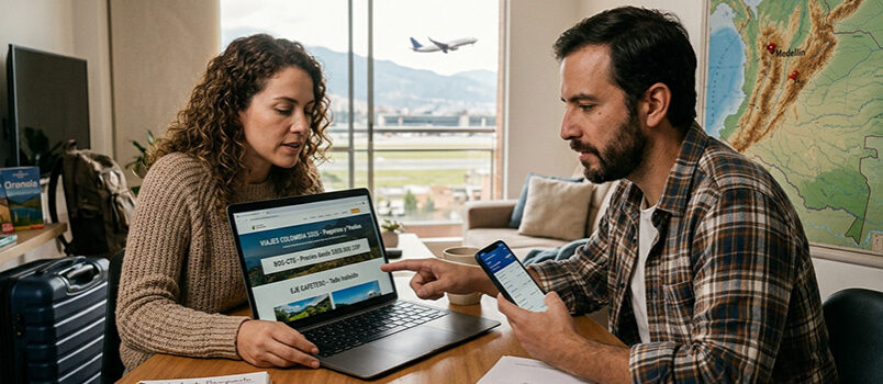 Planeación de viajes con paquetes turísticos en Colombia