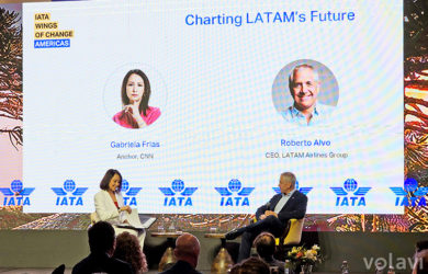 Entrevista a Roberto Alvo, CEO de LATAM Airlines, en Wings of Change 2026 en Santiago de Chile.