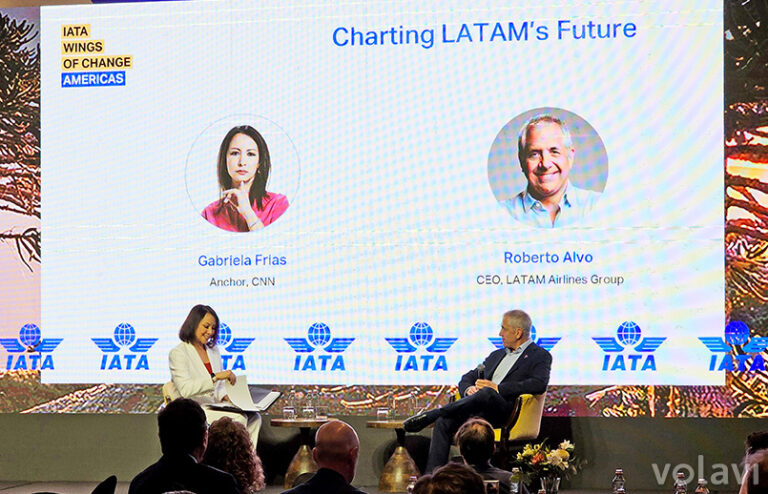 Peter Cerdá, vicepresidente de IATA para las Américas, en la bienvenida a Wings of Change 2026