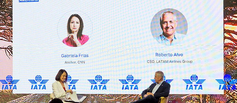 Peter Cerdá, vicepresidente de IATA para las Américas, en la bienvenida a Wings of Change 2026
