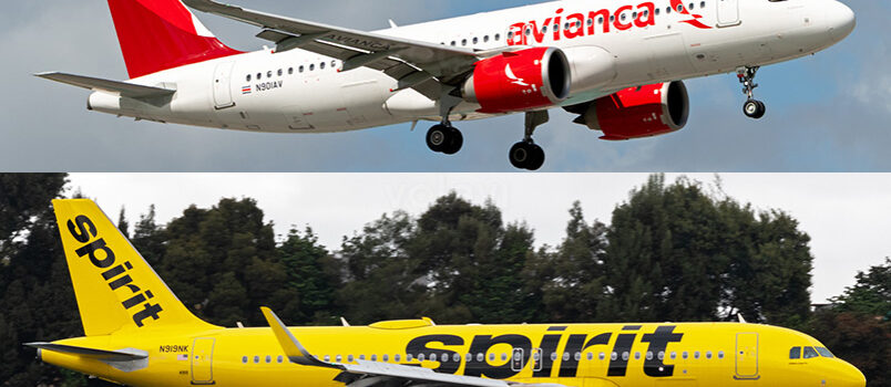 Airbus A320neo de Avianca y Spirit Airlines. Detalles sobre el plan de reubicación de pasajeros.