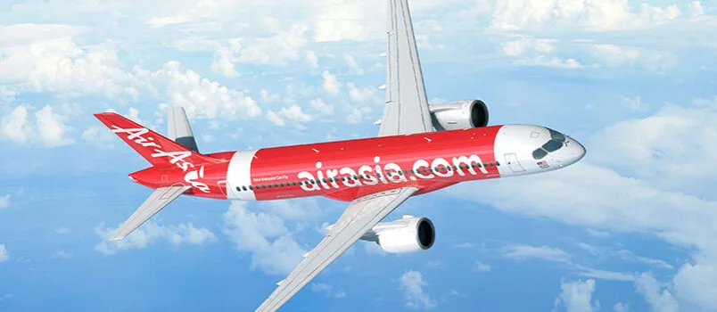 Render de lo que serán los Airbus A220-300 de AirAsia.