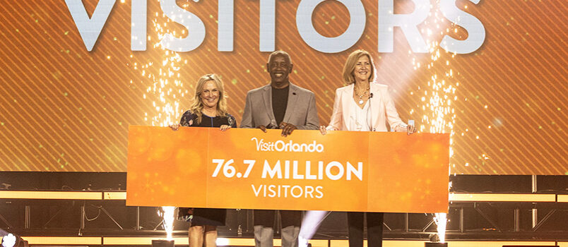 Orlando rompe récord con 76,7 millones de visitantes en 2025 Celebración del récord de visitantes de Orlando en 2025.