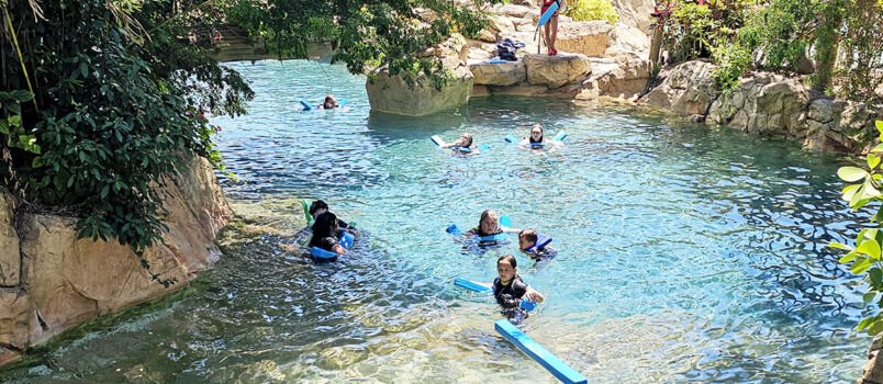 Latinoamérica se convierte en mercado clave para el turismo hacia Estados Unidos "Wind-Away River": el río lento que recorre el parque y que se puede navegar en familia.