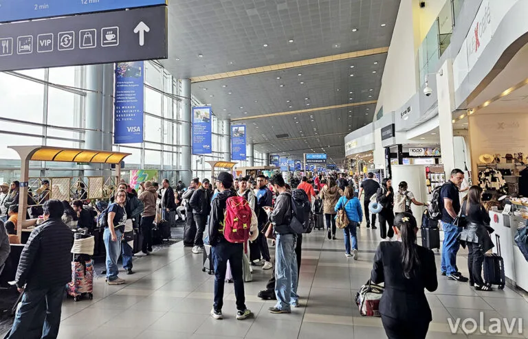 Terminal internacional del Aeropuerto El Dorado de Bogotá.