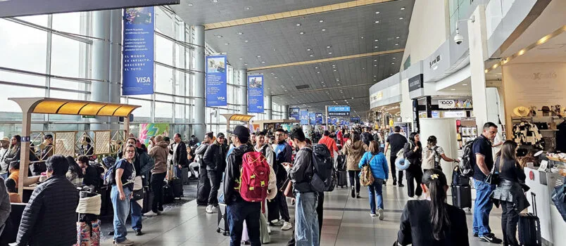 Terminal internacional del Aeropuerto El Dorado de Bogotá.