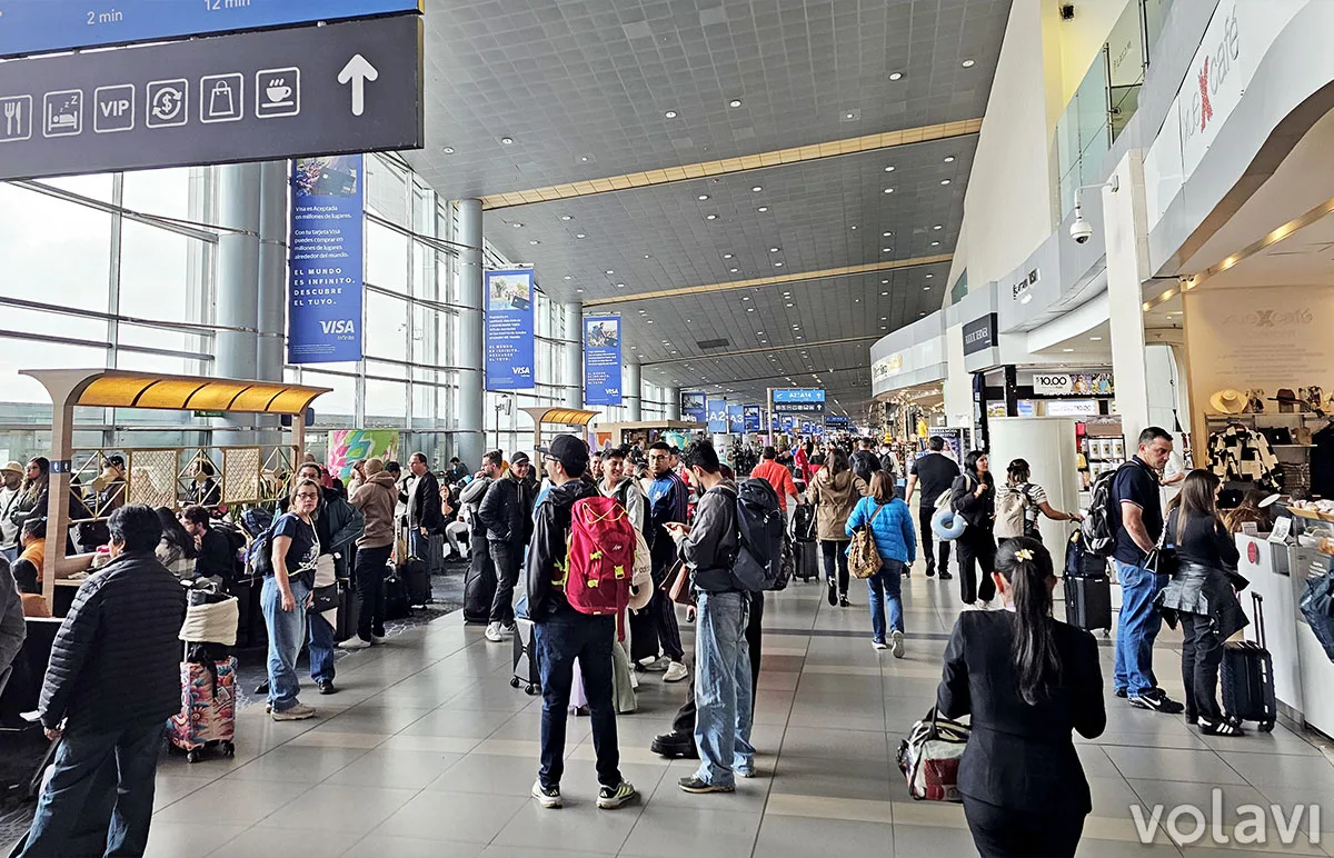 Terminal internacional del Aeropuerto El Dorado de Bogotá.