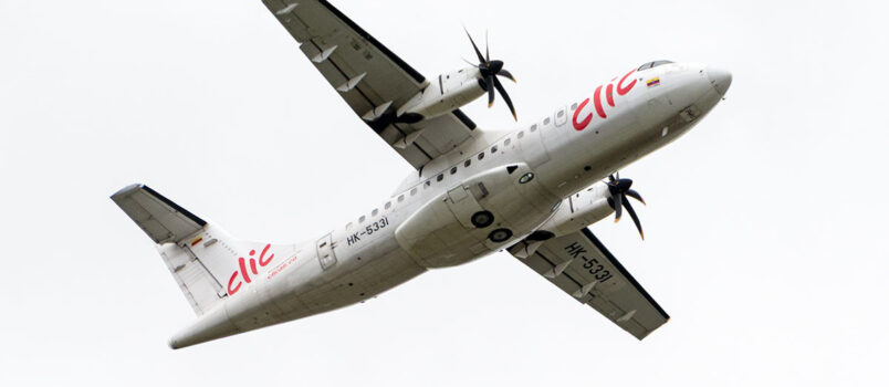 Clic Air aumenta 20% su oferta de vuelos desde Medellín ATR 42-600 de Clic Air (matrícula HK-5331), despegando de Bogotá.