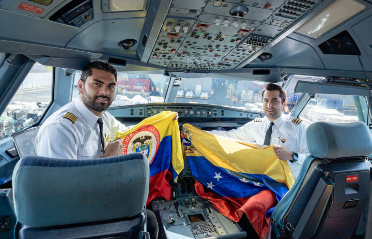 Transporte de ayuda humanitaria a Venezuela por parte de Grupo Abra.