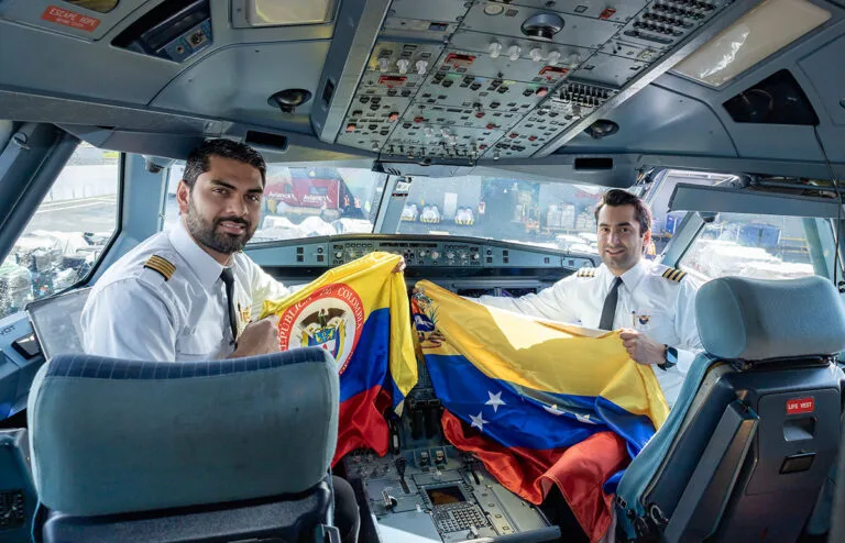 Transporte de ayuda humanitaria a Venezuela por parte de Grupo Abra.