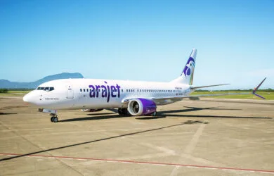 Boeing 737 MAX 8 de Arajet (HI1134) en el Aeropuerto Las Américas de Santo Domingo.