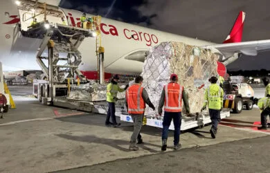 Transporte de ayuda humanitaria por terremoto en Colombia por parte de Avianca Cargo.