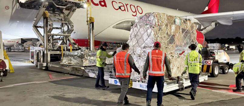 Transporte de ayuda humanitaria por terremoto en Colombia por parte de Avianca Cargo.