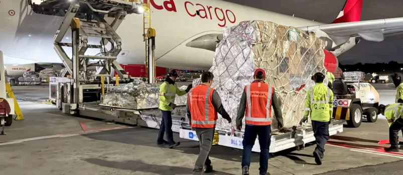 Transporte de ayuda humanitaria por terremoto en Colombia por parte de Avianca Cargo.