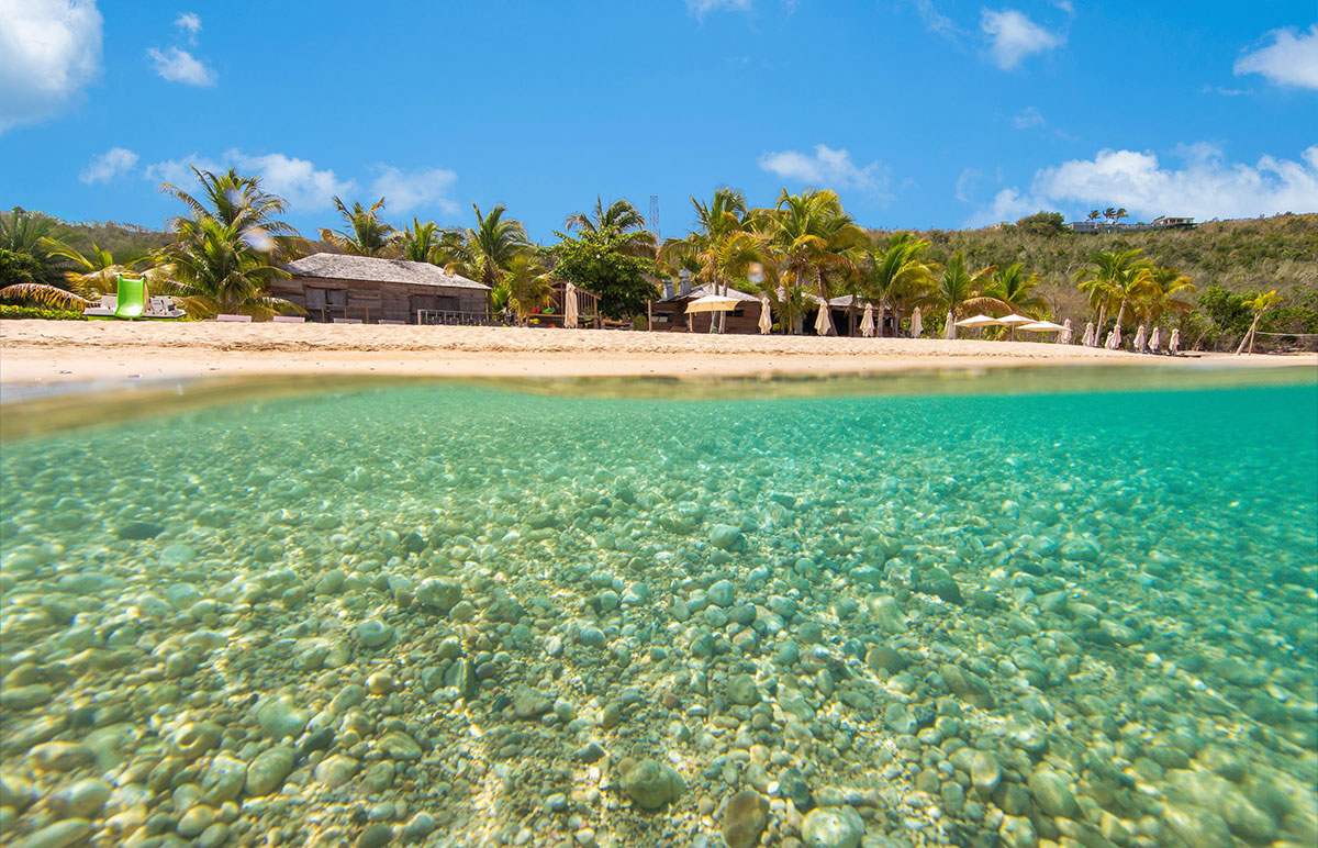 Playa de Crocus Bay en Anguilla. Playa de Crocus Bay en Anguilla.